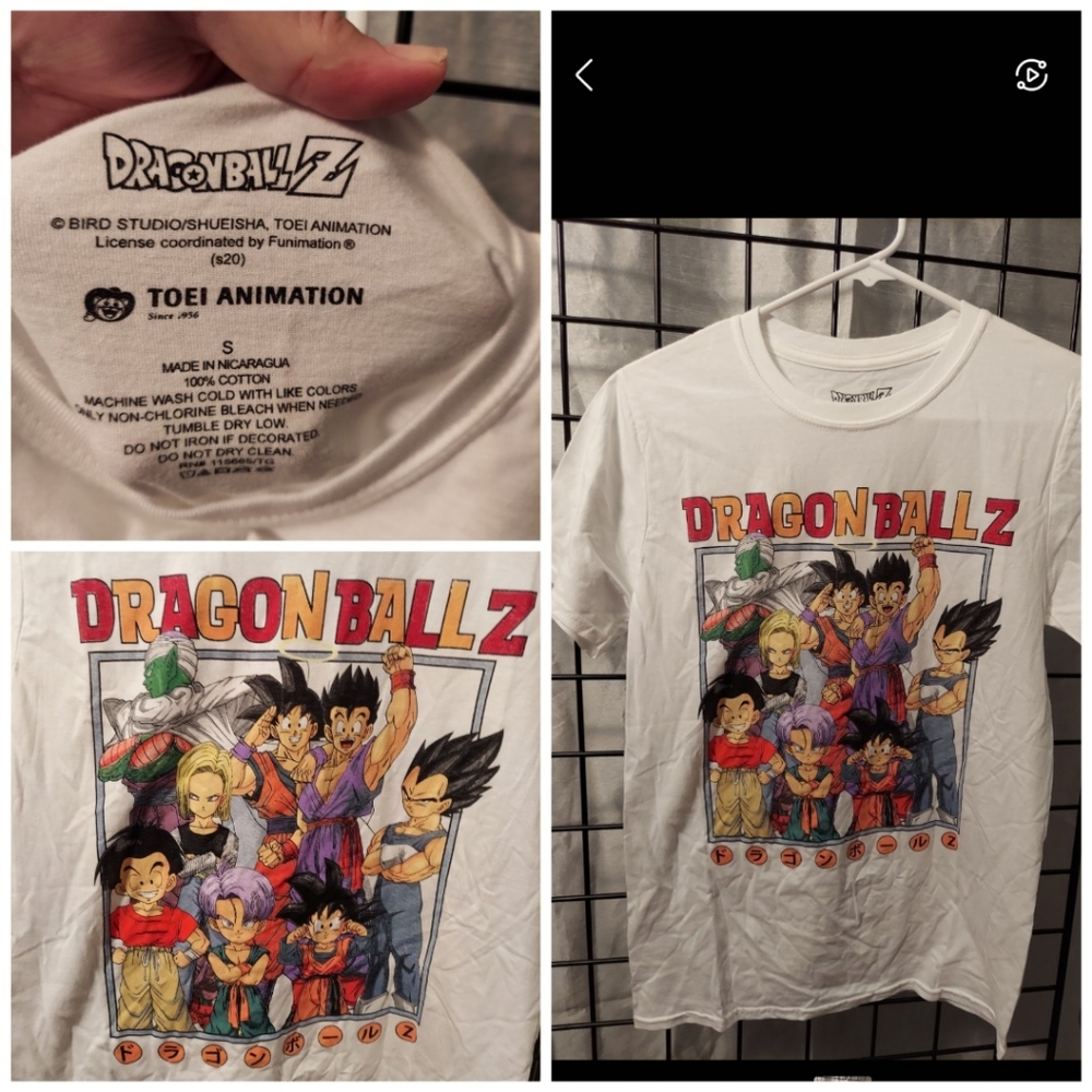 Dragon Ball Z adult tshirt size S